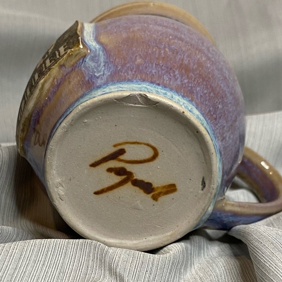 Montana glazed mug signed by Chris Pragnell. - Picture 5 of 9